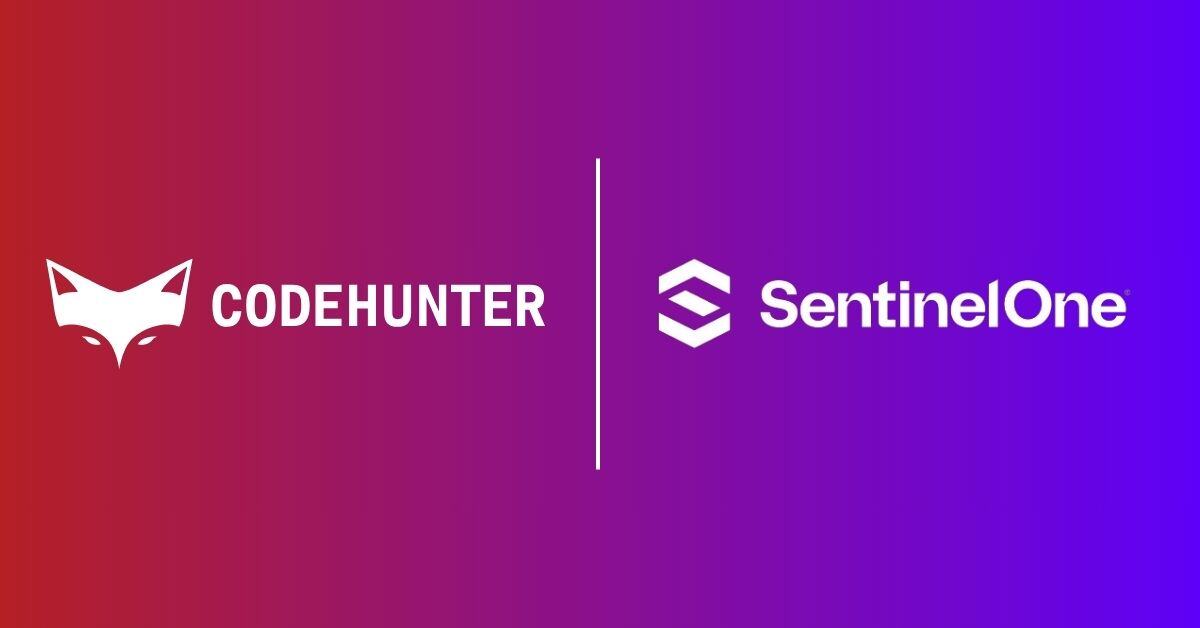 CodeHunter and SentinelOne logos
