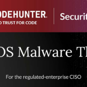 CodeHunter Security Brief cover for MacOS Malware Threat, June 2026, for the regulated-enterprise CISO
