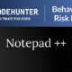 CodeHunter Behavioral Risk Brief cover for Notepad Plus Plus, July 2026